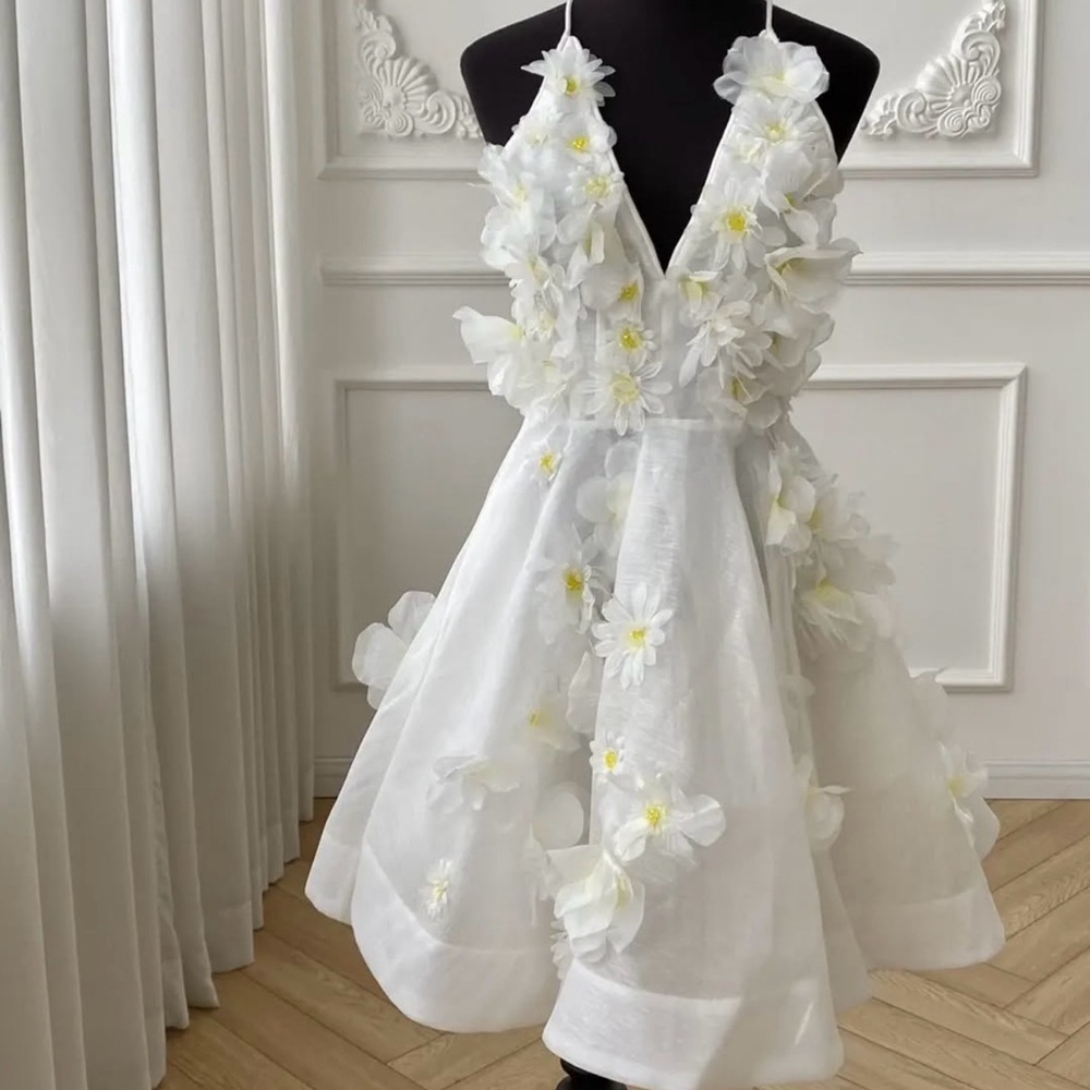 Zimmermann White Floral Formal Dress